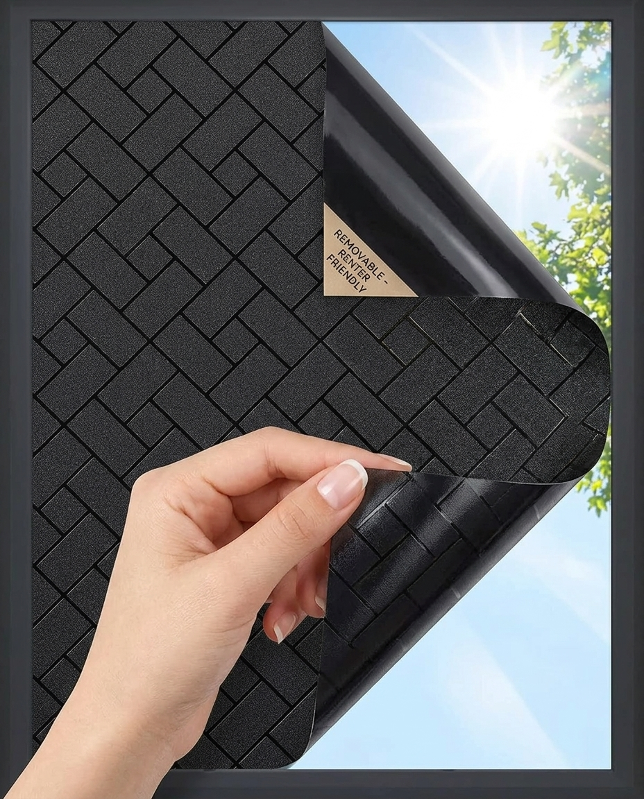 Buio film corner peeling off cleanly, no residue