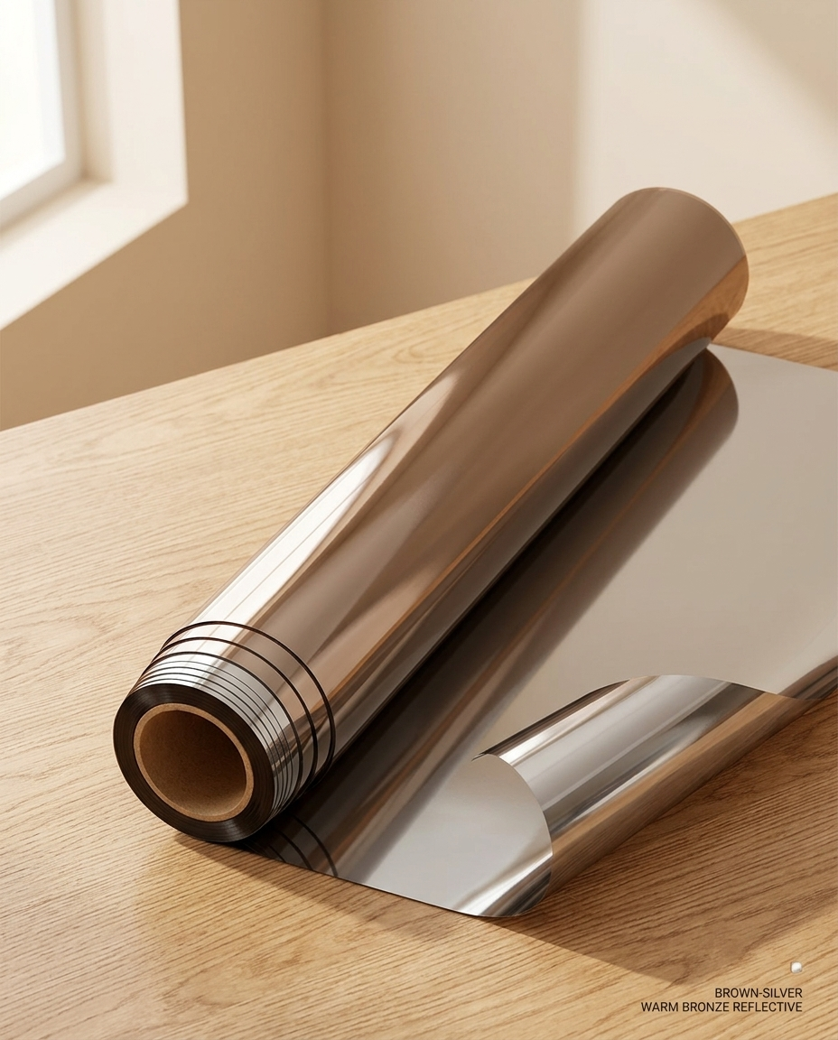 Miro roll - brown silver finish