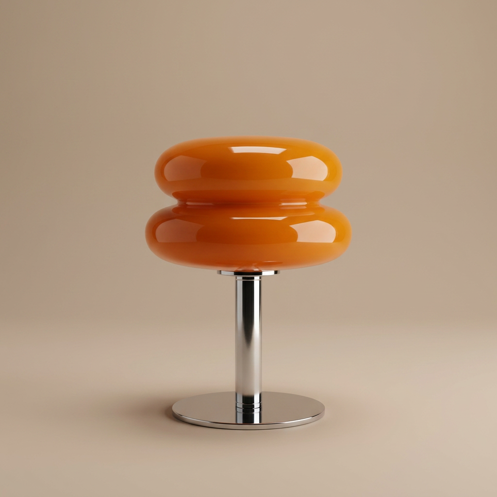 Stained glass table lamp — studio product shot