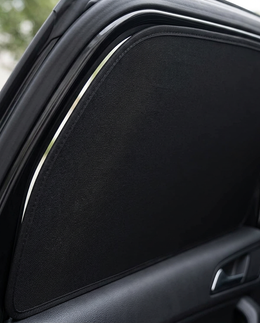 Ombra matte black fabric close-up, no light passing through