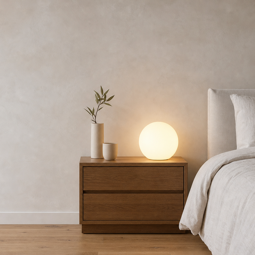 Glowing Ball Lamp — Tri-Color, Desk to Floor